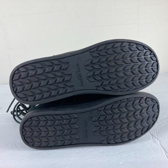 Koolaburra By UGG Womens Sz 6 Shazi Black Suede Shearling Mid Calf Boots - Picture 14 of 14